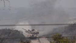 Tank israeliano nella Striscia di Gaza