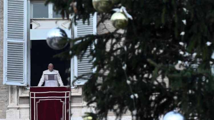 Papst Franziskus beim Angelus an diesem Feiertag