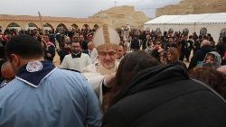Kardinal Pizzaballa am 12. Januar an der Taufstelle Jesu in Jordanien