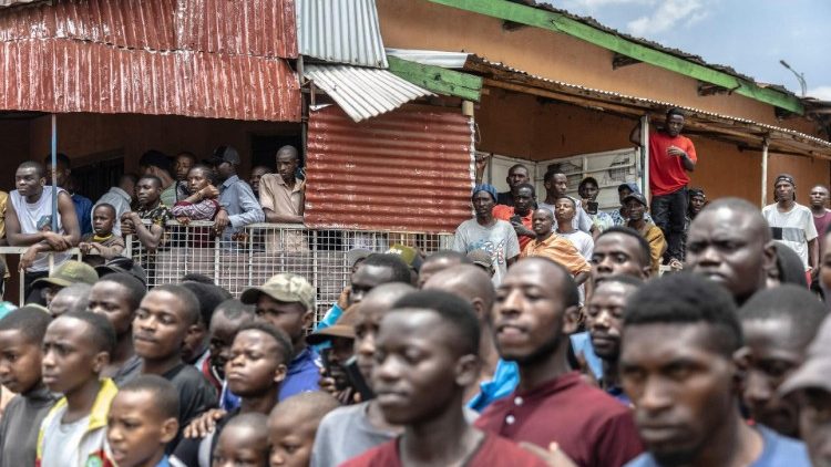 Einwohner von Kigali bei einem Sportereignis Ende Februar