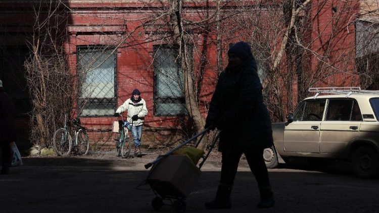 Hilfe vor Ort: Güterverteilung in Slowjansk im Donbass
