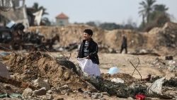 Bambino palestinese colpito dal conflitto 