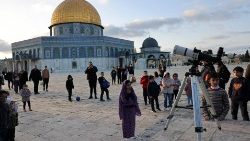 LA Cúpula de la Roca, en el recinto de la mezquita de Al-Aqsa, en la Ciudad Vieja de Jerusalén, el 10 de marzo de 2024. 