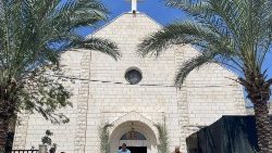 Holy Family Catholic parish in Gaza on Palm Sunday