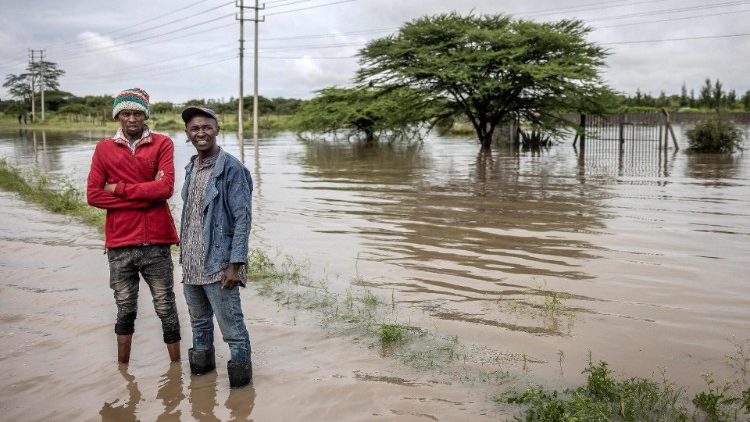 Flooded Kitengela: A road heavily affected by floods following torrential rains