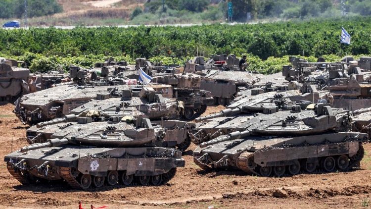 Israelische Panzer am 8. Mai an der Grenze zum Gazastreifen