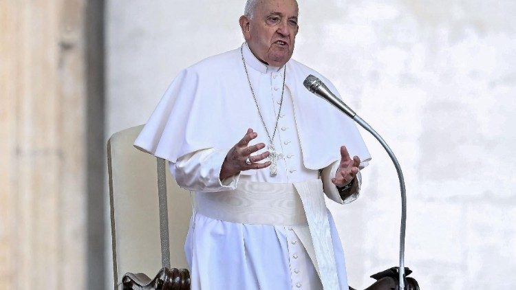 Papst Franziskus in freier Rede