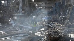 Supermarket w Charkowie zniszczony 26 maja 