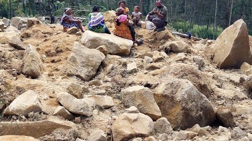 Una de las zonas de Papúa Nueva Guinea afectadas por el corrimiento de tierras