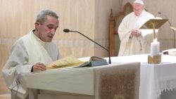 Papa presidiu a missa na capela da Casa Santa Marta