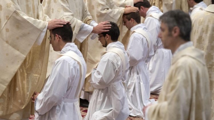 Pope Francis presides a Mass with Priestly Ordinations