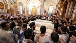 Các Kitô hữu ở Minya trong đám tang các tín hữu bị sát hại vào tháng 11/2018