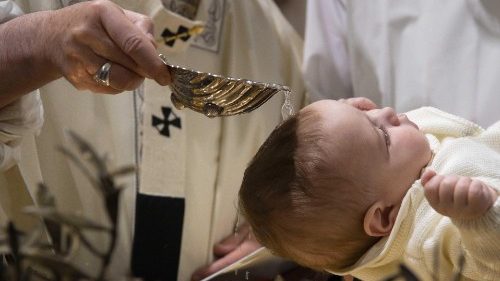 VATICAN POPE FRANCIS BAPTISM