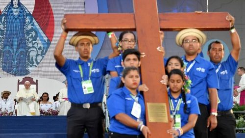 ワールドユースデー大会の十字架　2019年1月　パナマ大会で