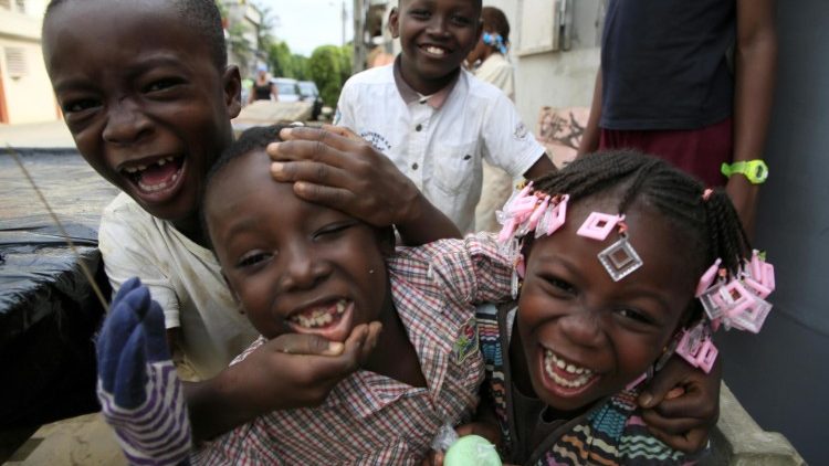 Smiling African children