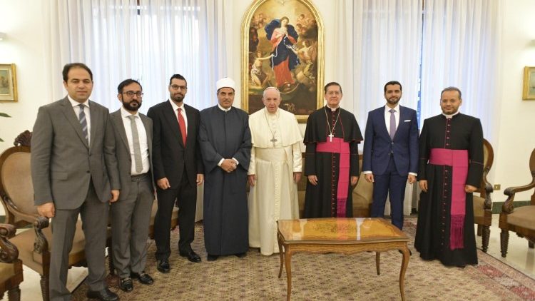 Папа з членамі Камітэта па ажыццяўленні Дэкларацыі аб братэрстве