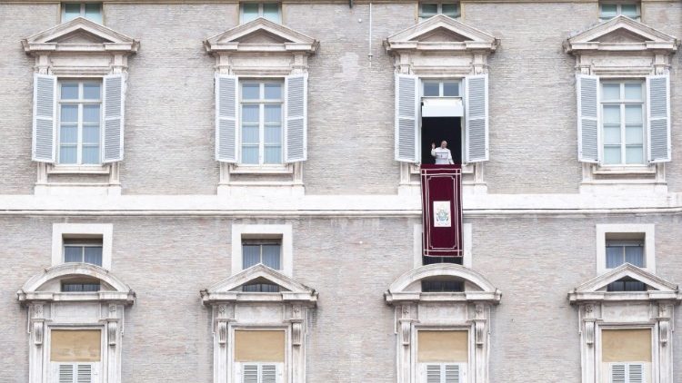 Pope Francis during the Angelus' Prayer