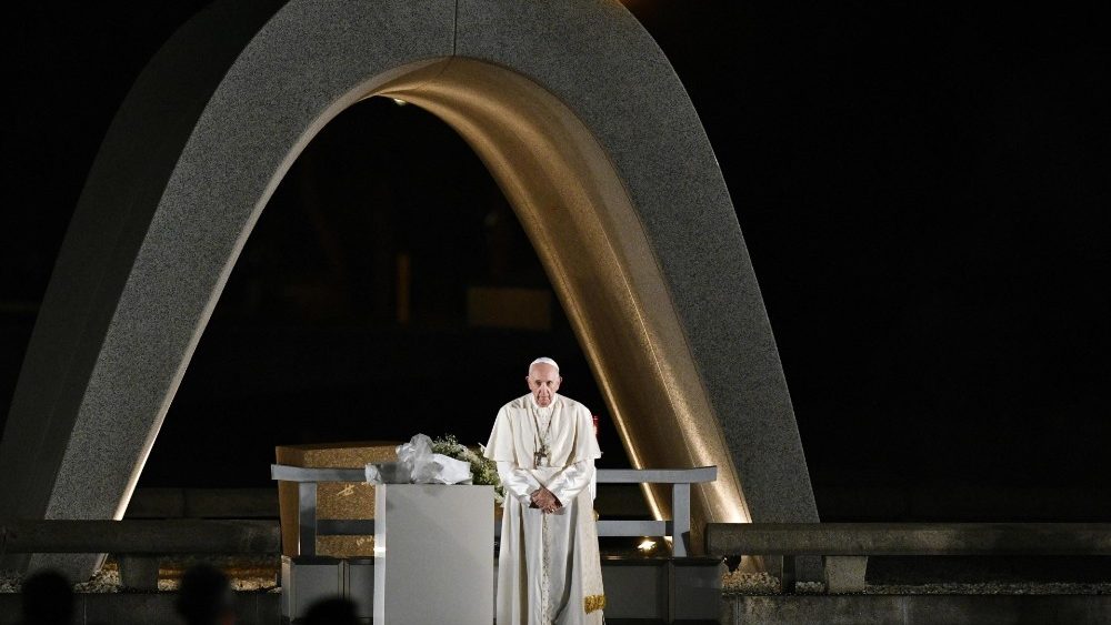 Papa Françesku në Memorialin e Hiroshimës (nëntor 2019)