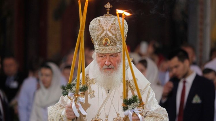 Kirill pátriárka karácsonyi szertartást vezet