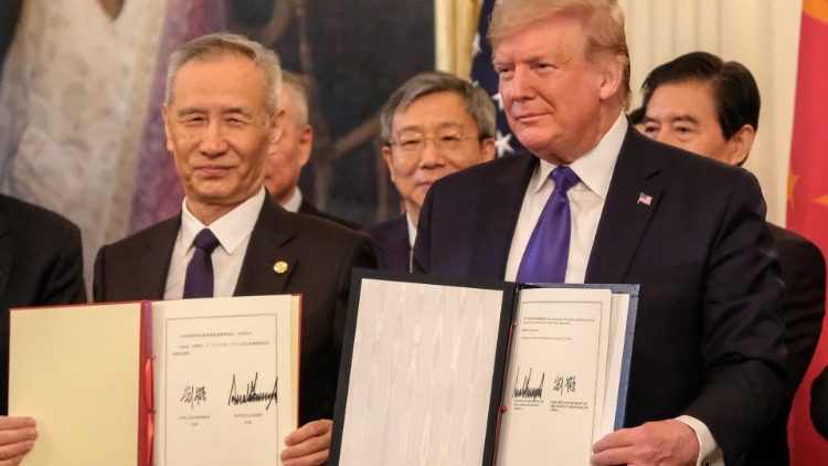 中美簽署第一階段經貿協議