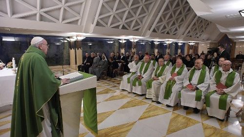 Påven i Sankta Marta: "Förödmjukelsen väg för att uppnå ödmjukhet"