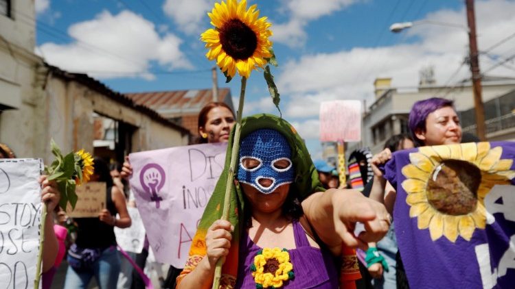 Bei einer Kundgebung für Frauen- und Mädchenrechte in Guatemala