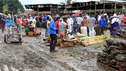 A local market in Zimbabwe 