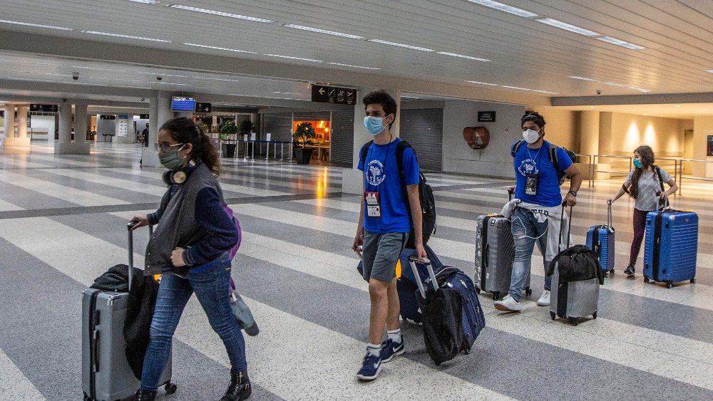 Libanonskí študenti vracajúci sa z USA domov, 7. mája 2020