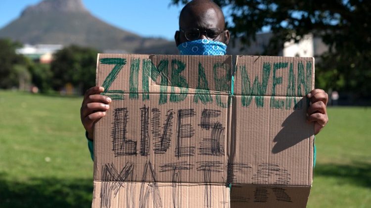 SOUTH AFRICA ZIMBABWE PROTEST