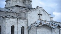 Die zerstörte armenische Kathedrale in Schuschi 