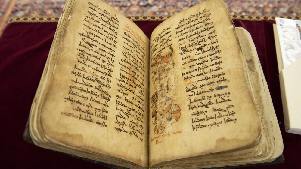 Manuskript používaný při syrsko-katolické liturgii