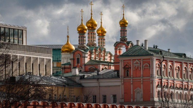 Vue sur le Kremlin, à Moscou, en mars 2022. 