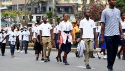 Some Liberian university students.