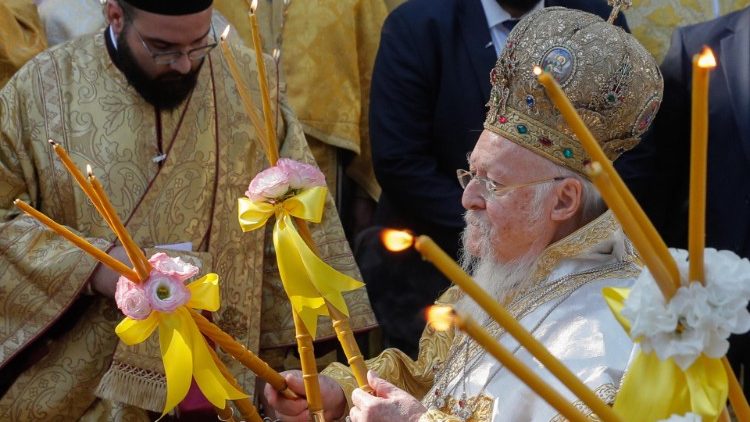 Der ökumenische Patriarch Bartholomaios I. in Kyiv