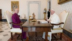 Erzbischof Welby mit Papst Franziskus