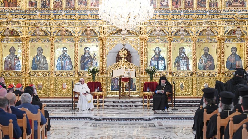 Stretnutie pápeža so Svätou synodou, Katedrála sv. Jána Teológa, Nikózia (3. dec. 2021)