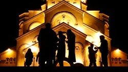 Eine orthodoxe Kirche in Tiflis