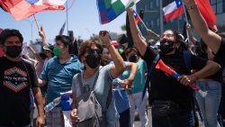 Proteste in in Cile contro l'immigrazione irregolare