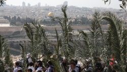 Erstmals seit Beginn der Corona-Pandemie konnte die traditionsreiche Palmsonntagsprozession in Jerusalem wieder wie gewohnt stattfinden
