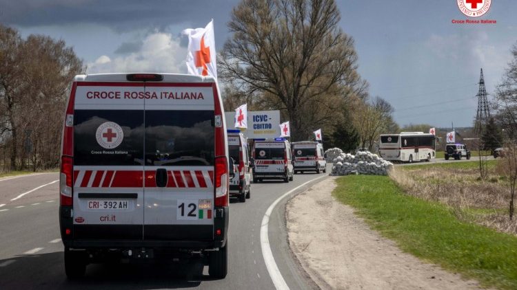 Włoski Czerwony Krzyż pomaga Ukrainie