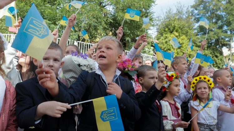 Alcuni bambini ucraini