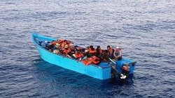 Migrantes no Mar Mediterrãneo