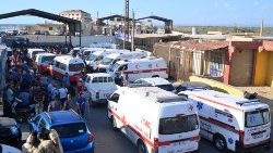 Ambulances enter Syrian territory to repatriate bodies of drowned migrants