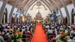 Lễ Giáng sinh tại một nhà thờ ở Indonesia