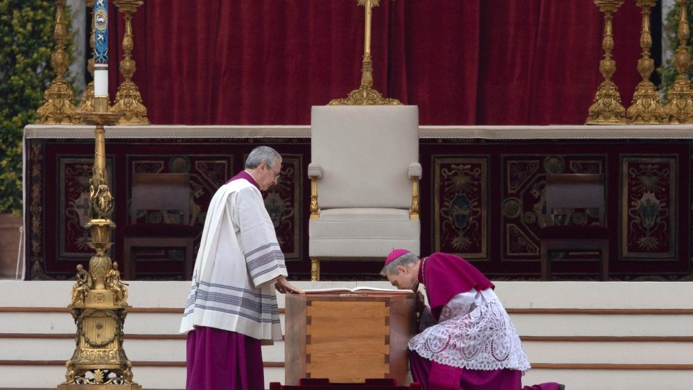 Funeral ceremony of Pope Emeritus Benedict XV