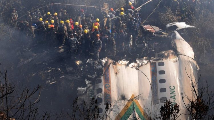 Yeti Airlines ATR72 aircraft carrying 68 passengers and 4 crew members crashes in Pokhara, Nepal