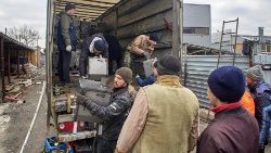 Humanitäre Hilfe trifft in Charkiw ein