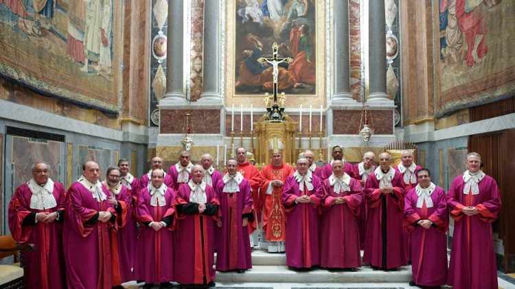 Audience du Pape François avec les auditeurs de la Rote romaine