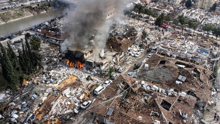 Una imagen de la destrucción causada por el terremoto en Turquía 