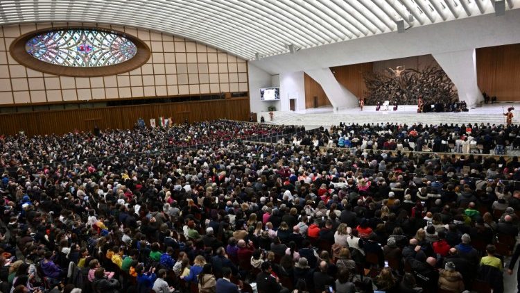 Общая аудиенция Папы Франциска в Зале Павла VI (Ватикан, 8 февраля 2023 г.)